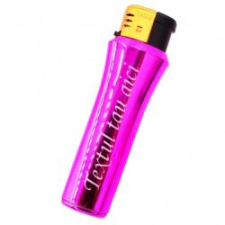  Bricheta Cu Gaz, Antivant, Reincarcabila, Roz, Personalizata Cu Textul Tau (DLMGG-3892) Bricheta