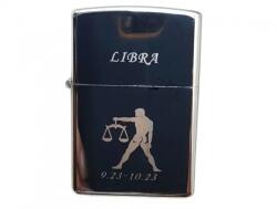  Bricheta Metalica Gravata Zodie Balanta, Libra Zodiac, 3, 5 X 5.5 Cm (DLMGG-4679) Bricheta
