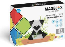 Magblox Set magnetic Magblox - 92 piese magnetice de constructie Monocrom AlbNegru (MBL-116) - esell