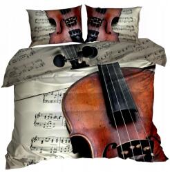  3D Ágyneműhuzat Pamut Szatén 160x200 Cm Hegedű (160/3-0162)