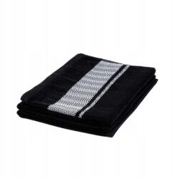 Homla Maiara pamut törölköző fekete dekoratív varrással 70x130 cm Homla (231673)