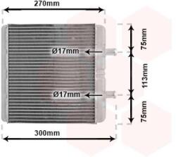 VAN WEZEL Výmenník tepla vnútorného kúrenia VAN WEZEL 28006048 (28006048)