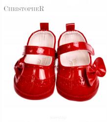  Lány baba cipő keresztelőre, lakk cipő, 11 cm-es méret