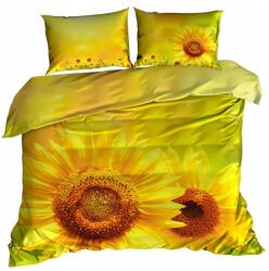  3D Ágyneműhuzat Pamut Szatén 160x200 Cm Napraforgók (160/3-0038)