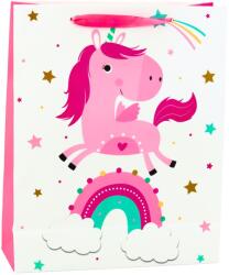 Lean Ajándéktáska Gyermekeknek Egyszarvú Szivárvány Rózsaszín 32 x 26 x 10 cm