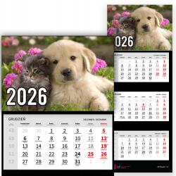 Plaka_TY Háromrészes naptár 2026-ra Prémium vidám szórakozás|sok minta (W Radosnej zabawie)