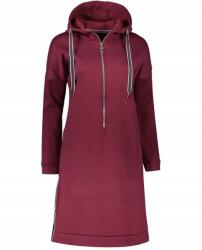 Kixmi Hosszabbított női pulóver Kixmi Olly Burgundia méret: Xs (611230)