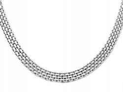 Lovrin Ezüst nyaklánc 925 széles 45cm bismark 14, 6g elegáns minta ajándék (Lovrin 73433)