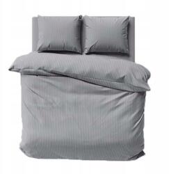 Detexpol Prémium sima csíkos szatén ágyneműhuzat 180x200 szürke (2342259)