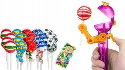  Rózsaszín Nyalókatartó+ 20X Nyalóka 90G Bab (Robot)