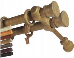 FajnyDom Fa függönykarnis Eko dupla fi28 1, 2m Befejező Színek Választás (28K212)