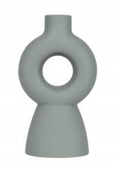  Dekoratív kerámia váza szürke modern design matt 24 cm (ceramiczny)
