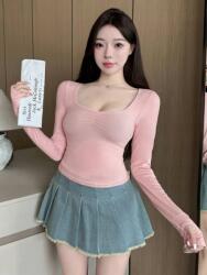 Dazy Rózsaszín Hosszú Ujjú Felső (XL) (612350)