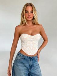 Shein Aszimmetrikus Csipkés Felső (M) (608255)