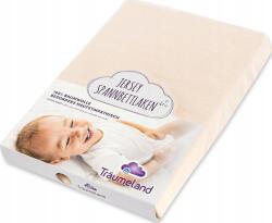 Träumeland Jersey gumis lepedő, bézs, (9120018353071)