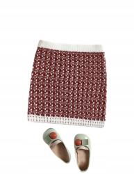 Shein Lány kötött szoknya piros 110