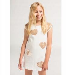 Boboli 727501 Szív mintás pamut ruha 110