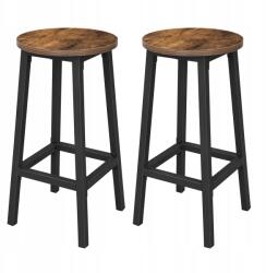 Vasagle 2 db-os Vasagle bárszék szett - konyhai székek 65 cm, ipari (LBC032B01)