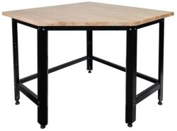 Güde GW 600E munkapad, sarokelem, 600x600x850mm, gumifa munkalap, összeszerelt (gude_40469)