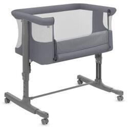 Lionelo Patut Co-Sleeper Lionelo Aurora 3-in-1 cu Leganare si Setare Unghiulara Saltea cu Densitate T25 si Geanta Transport Reglabil 5 Pozitii Maxim 9kg +0luni 85x60x66cm Granit (LO-AURORA_GREY_MONUMENT)