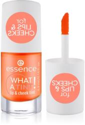 essence WHAT A TINT! folyékony arcpír és szájfény árnyalat 03 Peachy Vibes 4.9 ml