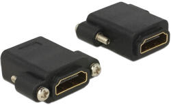 Delock Adapter Gyors-sebességű HDMI anya > HDMI anya rögzítővel (85125) (85125) - flylite