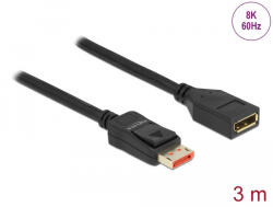 Delock DisplayPort bővítőkábel 8K 60 Hz 3 m (87072)