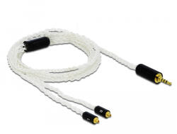 Delock Audio kábel 2, 5 mm 4 tűs sztereo jack apa - 2 x MMCX apa 1, 20 m (85848) (85848)