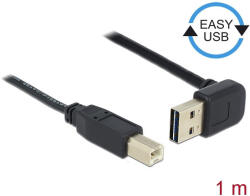 Delock Kábel EASY-USB 2.0-s A típusú csatlakozódugó, ívelt felfelé / lefelé > USB 2.0-s B-típusú csa (85558) (85558) - flylite