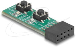 Delock Kapcsoló reset és be-/kikapcsoló gombbal PC alaplaphoz (64356)