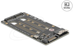 Delock SFF-8654 8i 2 x M. 2 M kulcsos NVMe SSD átalakító (64295)