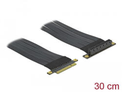 Delock PCI Express Riser kártya x8 - x8 hajlékony kábellel, 30 cm (85766) (85766) - flylite