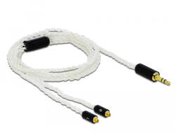 Delock Audio kábel 3, 5 mm 3 tűs sztereo jack apa - 2 x MMCX apa 1, 20 m (85845)
