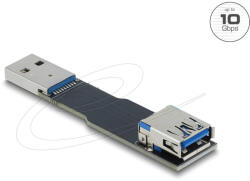Delock USB 10 Gbps adapter USB A-típusú aljzat dugós csatlakozó, egyenes kialakítású (67420)
