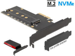 Delock PCI Express x4-kártya - 1 x belső NVMe M. 2 Key M hűtőbordával és RGB LED megvilágítással - al (89013) - flylite
