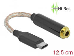 Delock Audio adapter USB Type-C apa 4, 4 mm 5-tus sztereo jack anya 12, 5 cm (66302) (66302) - flylite