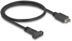 Delock USB 10 Gbps kábel E-típusú A kulcs USB 20 tűs apa - USB Type-C panel-rögzítős anya 50 cm (85526) (85526) - flylite