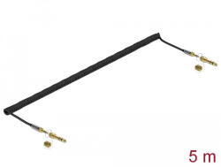 Delock Összecsavart kábelbővítmény 3, 5 mm 3 tűs Sztereo Jack apa Sztereo Jack apa csavar adapterre (85839) - flylite