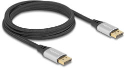 Delock DisplayPort kábel 16K 60 Hz 2 m ezüst fém (80634) (80634) - flylite