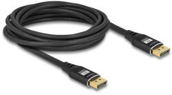 Delock DisplayPort kábel 8K 60 Hz 5 m fekete fém (80623) (80623) - flylite
