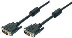 LogiLink DVI kábel, DVI-D/M - DVI-D/M, 1080p, 2x ferrit, 3 m (CD0002) (CD0002) - flylite