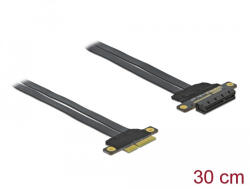 Delock PCI Express Riser kártya x4 - x4 hajlékony kábellel 30 cm (85768) (85768)
