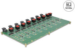 Delock M. 2 Teszttábla 8 x M. 2 NVMe Kulcs M SSD SFF-8643 konnektorral (61073) - flylite