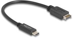 Delock USB 10 Gbps kábel E-típusú A kulcsos USB 20 tűs apa USB Type-C apa 25 cm (85528) (85528) - flylite