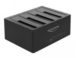 Delock USB Type-C Dokkoló Állomás 4 x SATA HDD / SSD számára (63930) - flylite