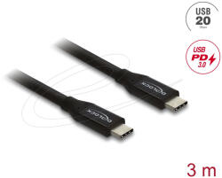Delock Koaxiális USB 20 Gbps kábel USB PD 3.0 60 W 3 m (81708)
