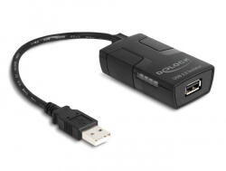 Delock Izolátor A-típusú USB 2.0 apa - anya adatvonalhoz kapcsolódó 5 kV izolációval (64225) - flylite