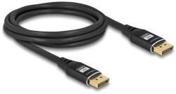 Delock DisplayPort kábel 8K 60 Hz 2 m fekete fém (80621) (80621) - flylite