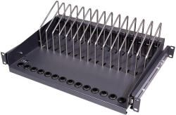 LogiLink Csúsztatható 19"-os polc notebookok, táblagépek és okostelefonok számára (SF100B)