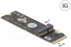 Delock Átalakító M. 2 kulcs M apa - M. 2 kulcs E csatlakoztató USB és PCIe modulhoz (64344) - flylite